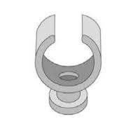 Enkele klem Wit 15 - 17mm n°370104