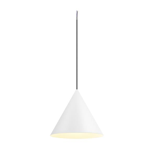 Magico 38, pendant light, E27, pendant length 180cm, 1 x max. 10W, matt White