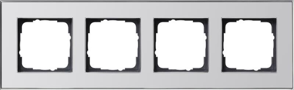 Cadre finition 4 x Gira Esprit Chrome
