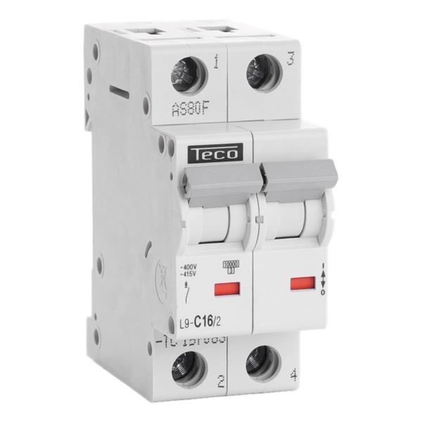 Automaat 2 polig 16A 10kA curve C