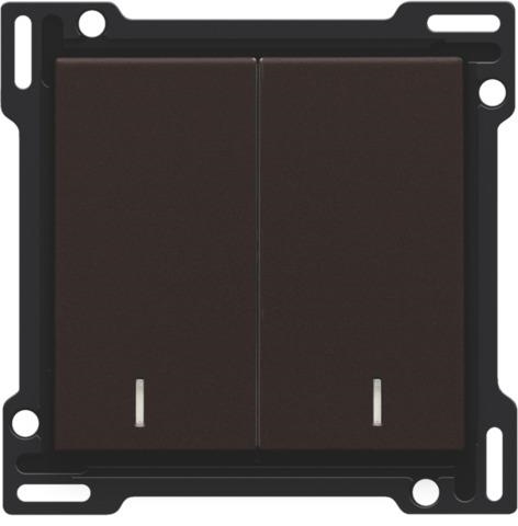 Set de finition avec double voyant pour interrupteur double allumage, interrupteur va & vient