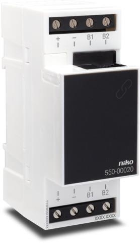 Accoupleur de rail pour Niko Home control