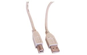Câble - fiche Usb B mâle - fiche Usb A mâle - 1,8m