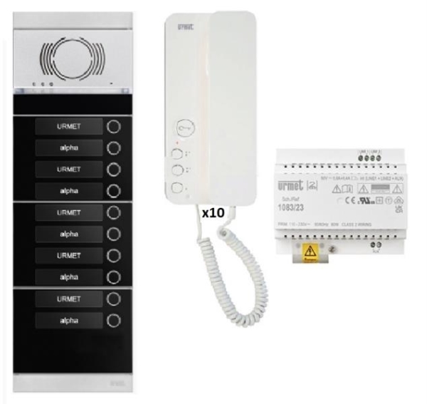 8-apartment pre-programmed audio kit