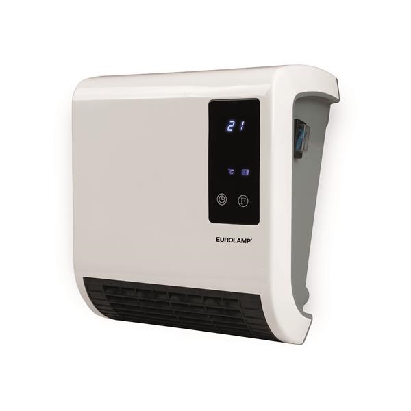 Luchtverhitter voor badkamer wandmontage 1000 - 2000W IP22 met Led display en bedieningspaneel.