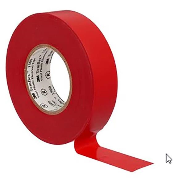 Electrical insulating tape, Red, 19mm x 20m