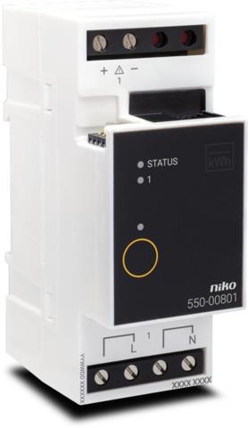Module pour Niko Home control permettant de mesurer l’électricité dans un réseau monophasé