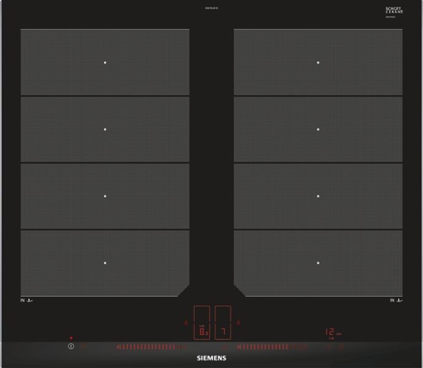 Kookplaat iQ700 Inductie 60cm, flexInduction, 4 zones (2 flex.), fryingSensor, boost, timer, dual li