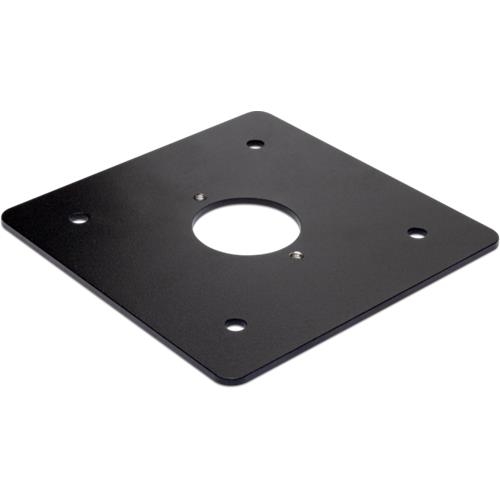 Powder - coated baseplate for splashproof garden posts, Black