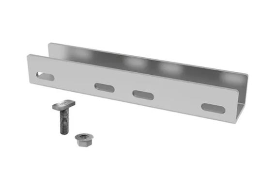 Rail connector set SingleRail 36, silver