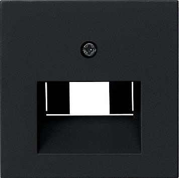 Couvercle réseau UAE / IAE + réseau System 55 Noir mat