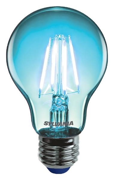 Lamp Toledo retro chroma A60 Blauw E27