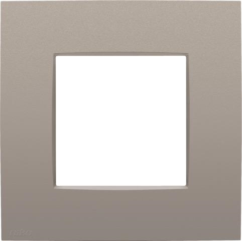 Plaque de recouvrement simple, couleur Niko intense Bronze coated