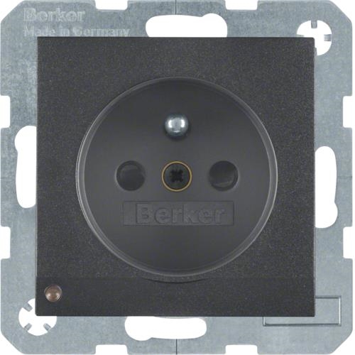 Socket out. earth. pin + Ledorient., enhanced contact protection , screw-in lift terminal