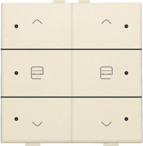 Single push button with Led for Niko Home Control, Cream