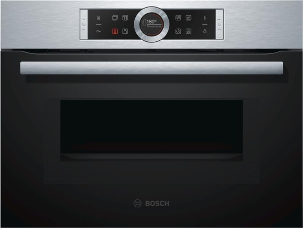 Oven Serie 8 combi microwave 45cm, 6 modes, 900W microwave, AutoPilot, stainless steel LED