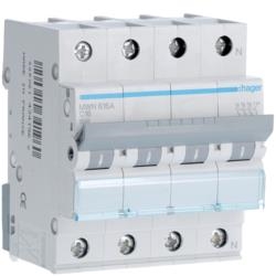 Circuit breaker - 3kA - C curve - 3 poles + N - 16A - 4 modules