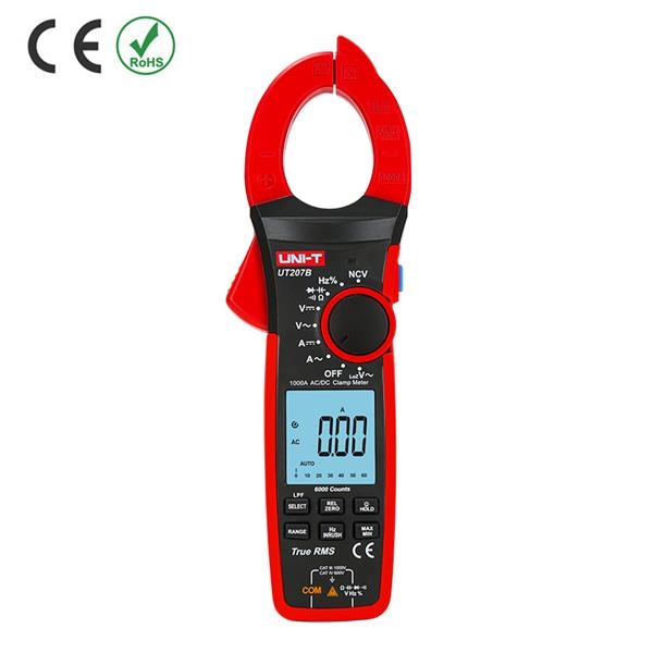 True RMS digitale stroomtang 1000Aac/dc 1000Vac/dc cat III -1000V cat IV-600V