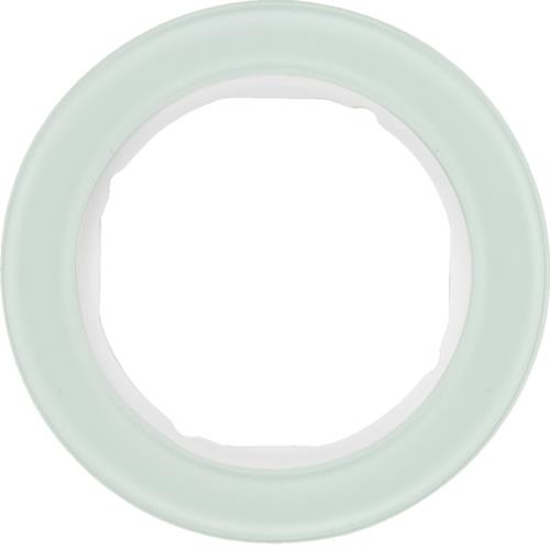 Afdekplaat 1 - voudig Berker serie R.Classic Glas, Polarwit