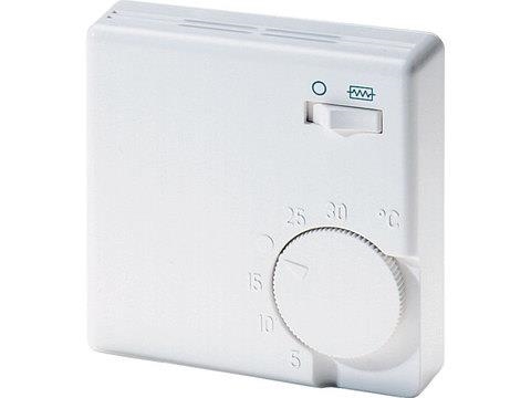 Ruimtethermostaat + bijverwarming 230Vac 5 - 30°C 1NC 16A