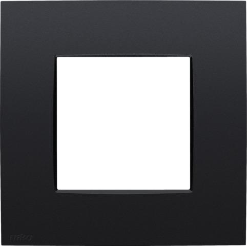 Single cover plate, Niko Intense matt Black cover color