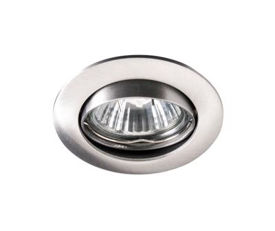 Adjustable recessed spotlight 50W brushed Alu Gu10 diam. recessed 72mm / outer diameter 83mm