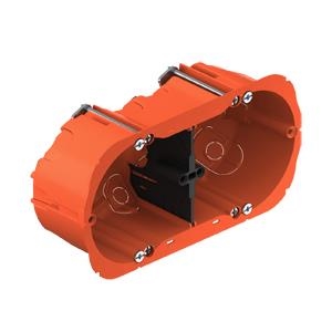 Boite d'encastrement O-range double pour parois creuses diamètre 67 / 68mm profondeur 47mm pour tube