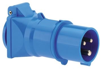 Bals adaptor CEE 230V 2 polig + A naar kopelstekker mono 2 polig + A 230V 16A