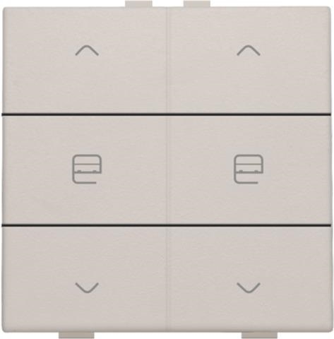 Commande de moteur double pour Niko Home control Light Grey