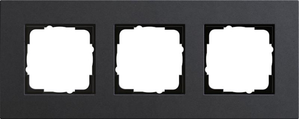 Cadre finition 3 x Gira Esprit Linoléum - multiplex Anthracite