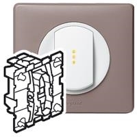 Céliane poussoir inverseur + interrupteur deux directions -