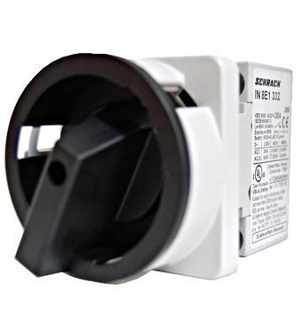 Main switch 3 pole 63A 22kW front mounted