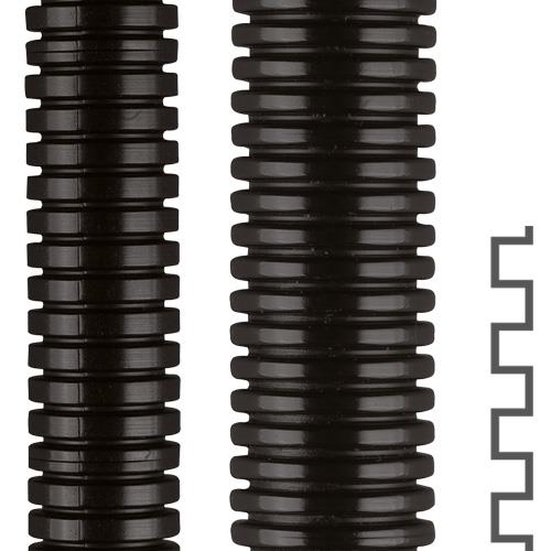 Flexibele polyamide buis en fittingen. Plastic. Kleur: zwart of Grijs. Bestand tegen oliën tot 80°,
