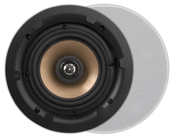 Hpro525, happi, haut-parleur encastrable 2 voies, rond, 10 - 100W, Blanc (2 pièces)
