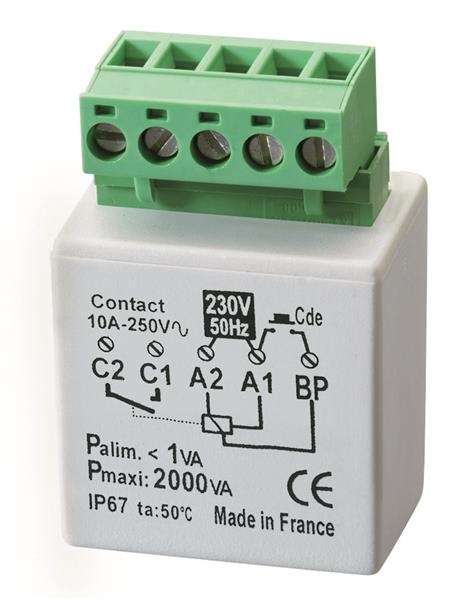 R12M - interface pour boutons - poussoirs doubles (boîte de 5)