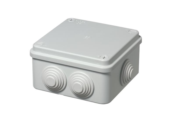 Aftakdoos met nippel IP55 afmetingen 105 x 105 x 55
