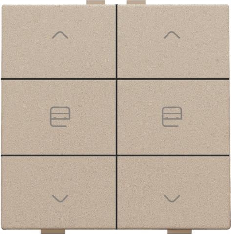 Commande de moteur double pour Niko Home control Champagne