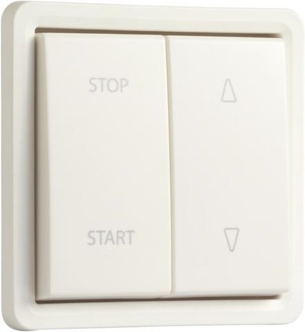 Interrupteur pour volets, en saillie et étanche aux projections d’eau 10AX / 250Vac Blanc