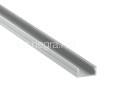 Led profile California textured White laquered Aluminium 17 x 8mm (length 2m)