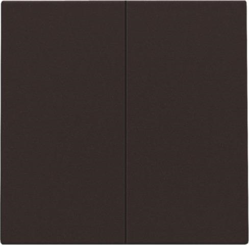 Set de finition pour interrupteur électronique double ou bouton - poussoir dark Brown