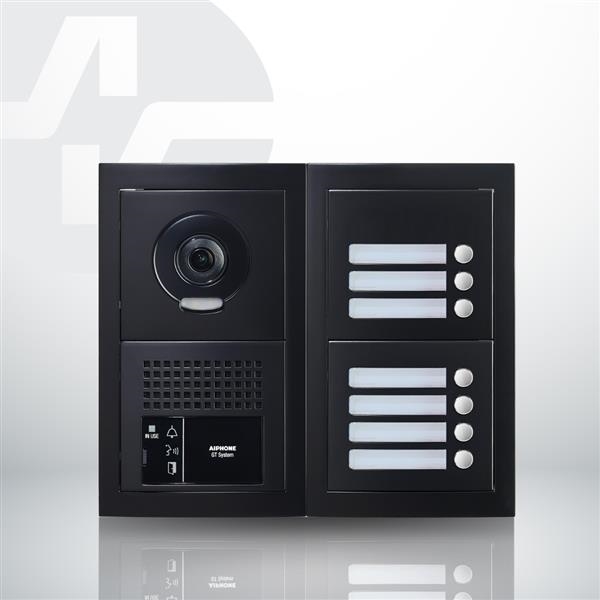 Pack de vidéophonie pour 7 appartements, Noir