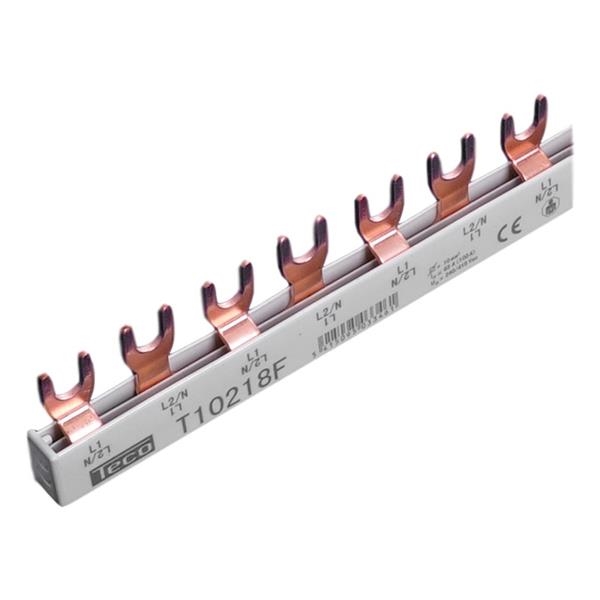 Kamgeleider met vork 2 - polig 10mm² 18 modules