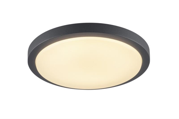 Ainos, plafondarmatuur, Led, 3000K, rond, Antraciet, met sensor