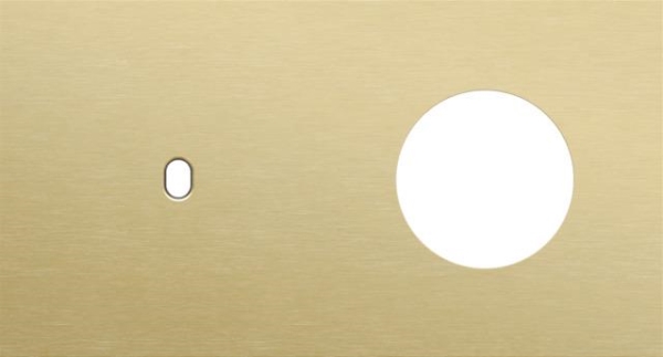 Plaque de recouvrement double, horizontale 71mm d'entraxe, pour une fonction de commutation simple e