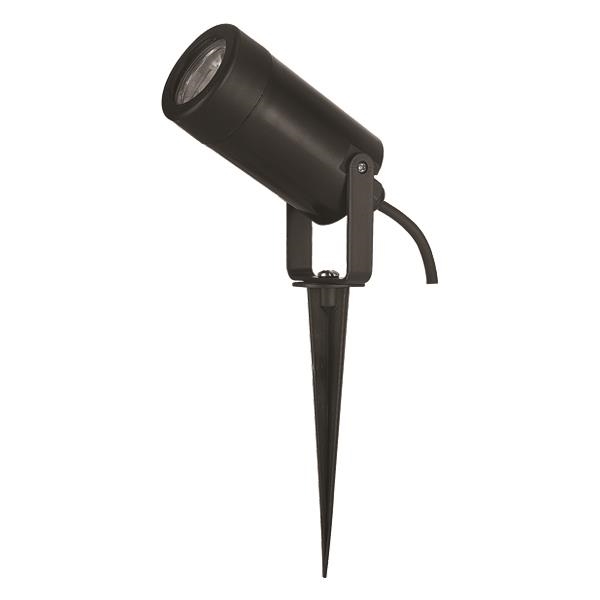Garden spot light plastic Gu10 IP65 230V Black