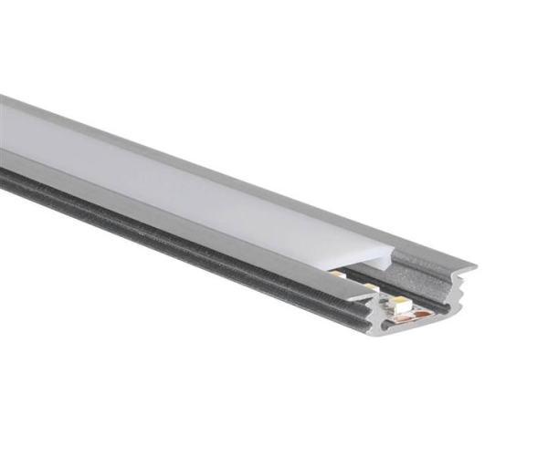 Profil en Aluminium S - Line flat evidement 3000 x 26 x 8mm