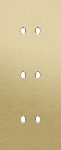 Plaque de recouvrement triple, verticale 60mm d'entraxe, pour trois fonctions de commutation doubles