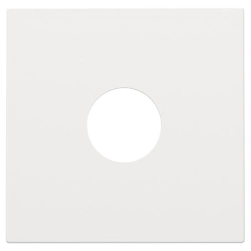 Afwerkingsset voor enkelvoudige coaxaansluiting voor TV, Wit coated