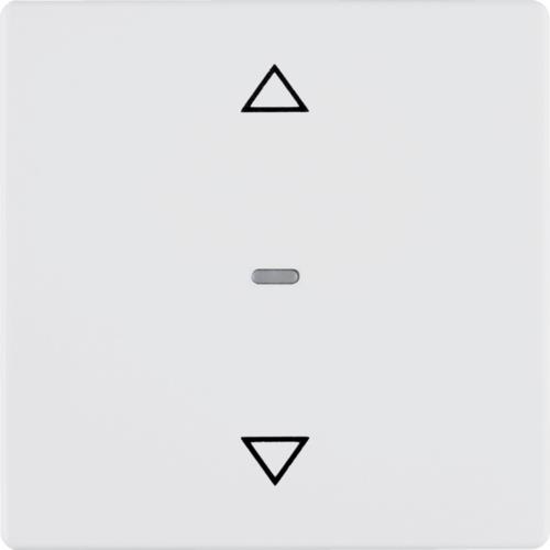 Drukknop rolluik Q.1 / Q.3 Polarwit soft