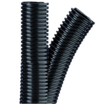 Flexibele polyamide buis en fittingen. Voor retrofit en reparatie. Zwart PP-kunststof. Goede bestend